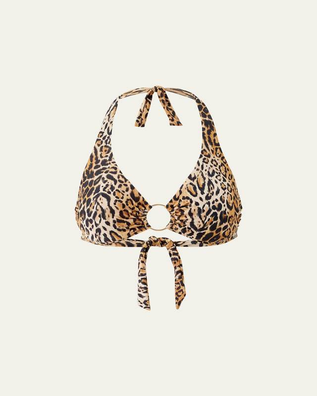 Brussels Leopard Bikini Top